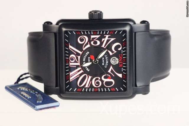 replica Franck Muller Conquistador King Cortez 10000 K SC NR Black SS PVD Tritium XL Mens WATCHES 1