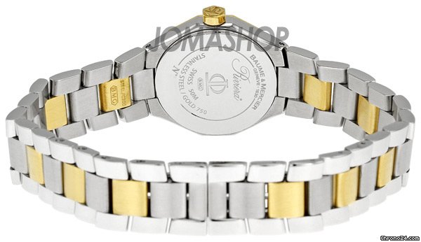 replica Baume & Mercier and Riviera 18kt Gold Two-Tone Mini Ladies Watch 8524 WATCHES 1