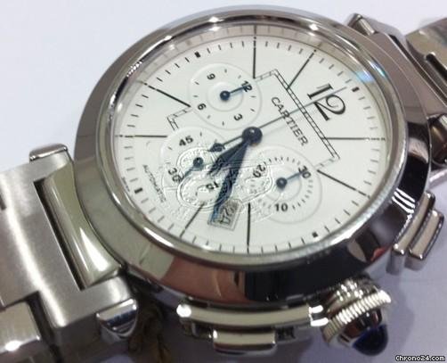 Cartier PASHA CHRONOGRAPH BRACELET MENS WATCH WATCHES 2
