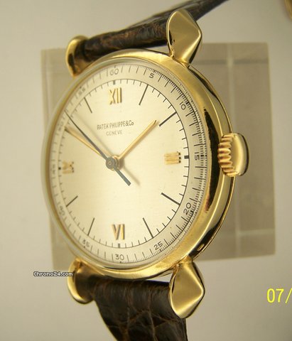 Patek Philippe Ref. 1536 YELLOW GOLD CONICAL LUGS WATCHES 2
