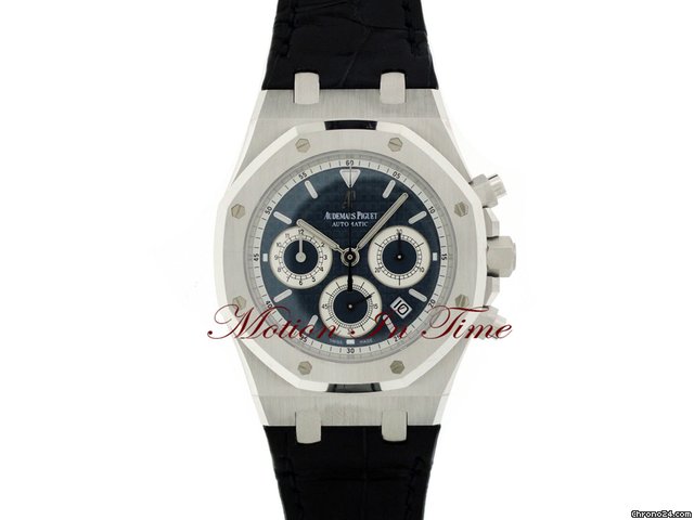 Audemars Piguet ROYAL OAK CHRONOGRAPH AUTOMATIC WHITE GOLD "BLUE" EDITION WATCHES 2