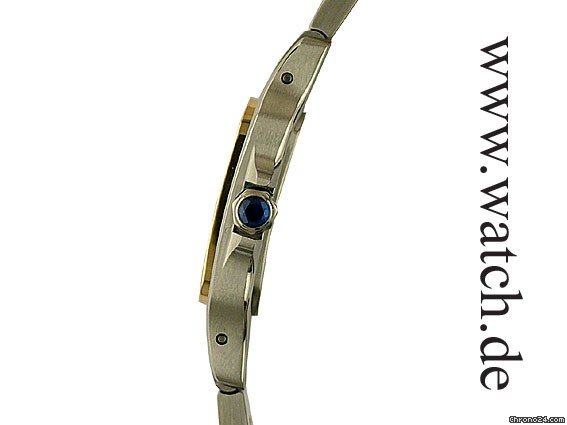 replica Cartier Santos Galbee PM kleines Modell Stahl/Gelbgold 35x24mm WATCHES 1