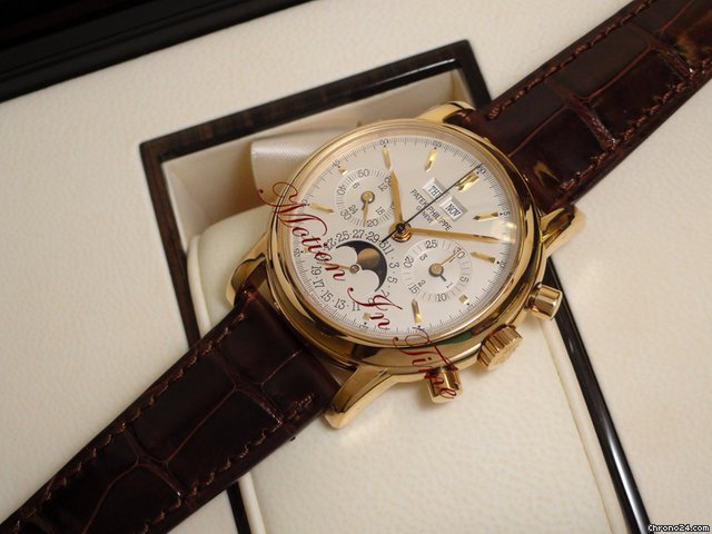 Patek Philippe 3970J PERPETUAL CALENDAR CHRONOGRAPH RARE YELLOW GOLD WATCHES 2