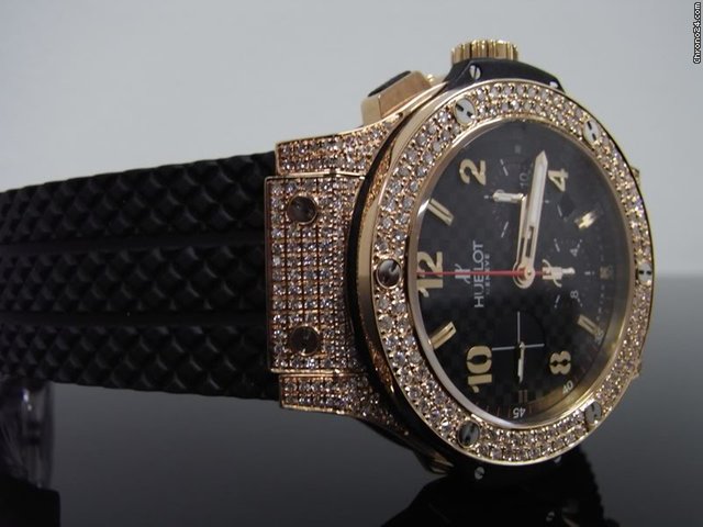 replica Hublot New Big Bang Rose Gold 44mm Diamond Bezel 2012 WATCHES 1