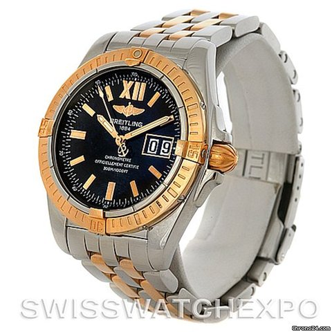 replica Breitling Cockpit Big Date Steel 18k Rose Gold Watch WATCHES 1
