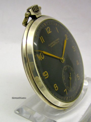 A. Lange & Sohne offene Taschenuhr 900/000 Silber Kaliber 80 WATCHES 2