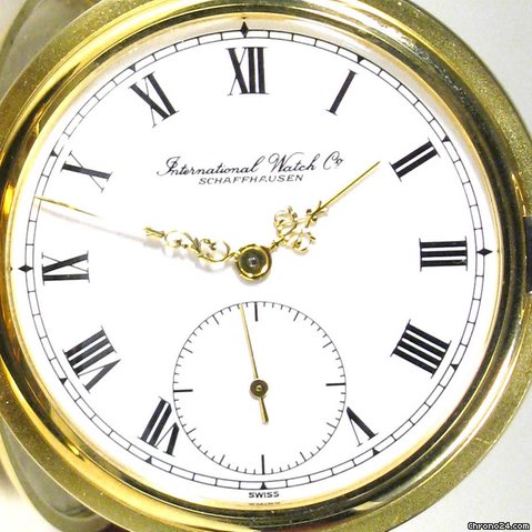 IWC Taschenuhr 750 er Gelbgold WATCHES 2