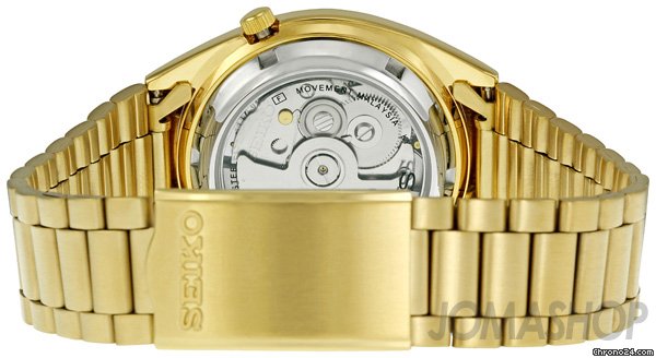 replica Seiko 5 Gold Tone Automatic Mens Watch SNXL72 WATCHES 1
