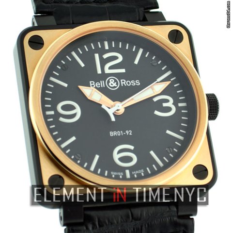 Bell & Ross BR 01-92 18k Pink Gold And Carbon WATCHES 2