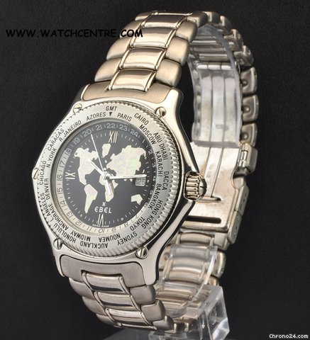 Ebel Voyager Automatic Worldtime in a Platinum Case B&P WATCHES 2