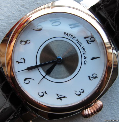 replica Patek Philippe 14k & Ss Antique Grandiose Watch C1916 Rare 40mm WATCHES 1