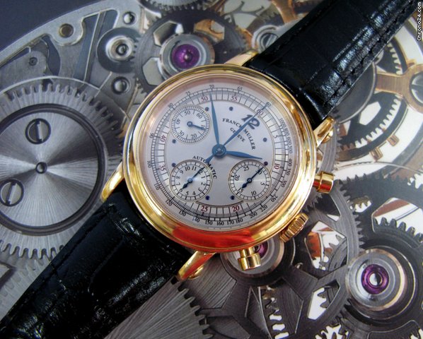 Franck Muller Chronograph 7000 18k Gold Rare WATCHES 2