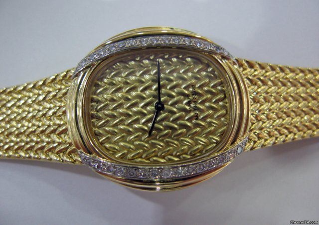 Patek Philippe 18k & Diamonds Intricate Dial 20mmx30mm WATCHES 2