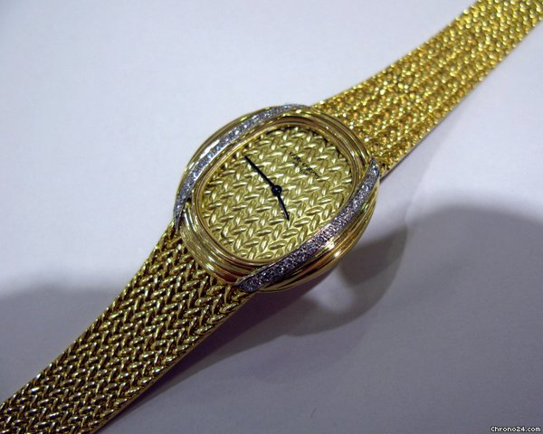 replica Patek Philippe 18k & Diamonds Intricate Dial 20mmx30mm WATCHES 1