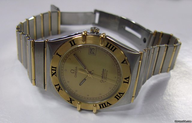 Omega Constellation 1202.10 Ss & Gold Full Bar Rare WATCHES 2
