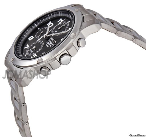 Seiko Titanium Black Dial Mens Watch SNA113 WATCHES 2