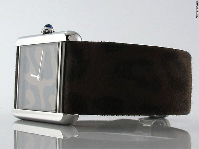 replica Cartier Damen "TANK SOLO" Edelstahl Quarz WATCHES 1