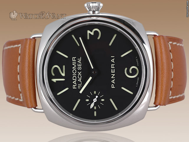 Panerai PAM 183 N (Newest N Series) - Radiomir - 45mm Polished Steel - Black Sandwich Dial WATCHES 2