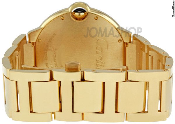 replica Cartier Ballon Bleu Silver Dial 18K Yellow Gold Mens Watch WE9007Z3 WATCHES 1