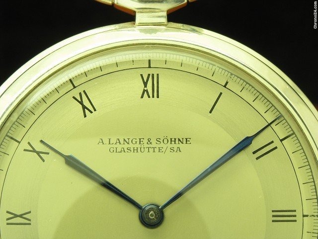 A. Lange & Sohne 900 Silber Open Face Taschenuhr WATCHES 2