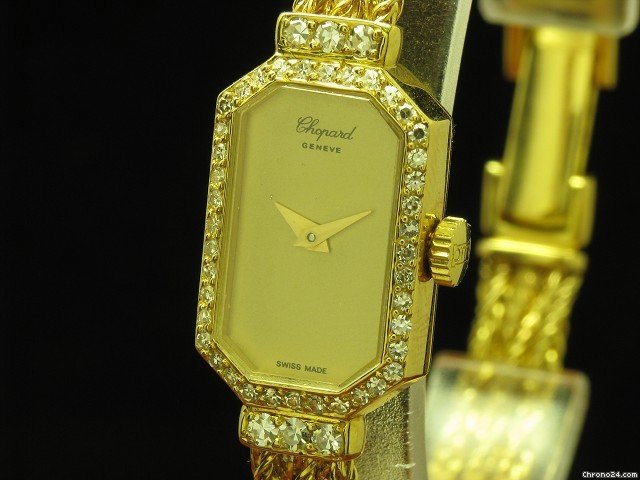 replica Chopard 18kt Gold Damenuhr Mit 0,58ct Diamant Besatz WATCHES 1