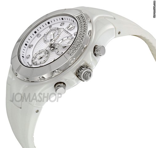 Technomarine Cruise Ceramic White Dial Chronograph Unisex Watch 110031 WATCHES 2