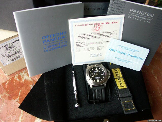 replica Panerai PAM 25 N Submersible Titanium WATCHES 1