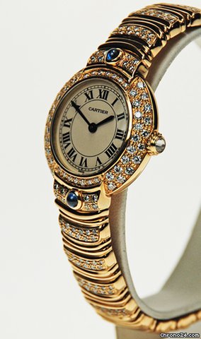 Cartier PARIS MECANIQUE 18K Y/G, DIAMOND7 SAPPHI - WATCHES 2