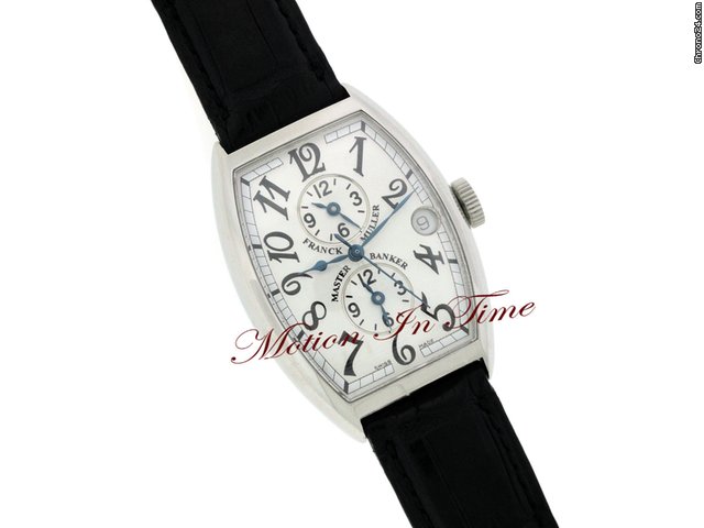 Franck Muller MASTER BANKER 3 TIMEZONE AUTOMATIC STAINLESS STEEL MEN'S WATCHES 2