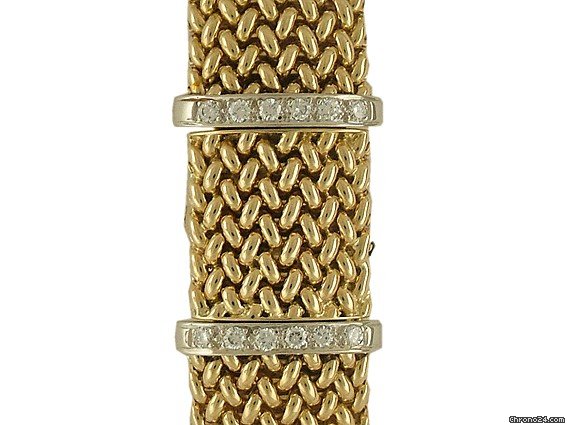 Girard Perregaux Klappuhr 14kt Gelbgold/Wei gold Diamond Handaufzug Vintage 23x14mm WATCHES 2