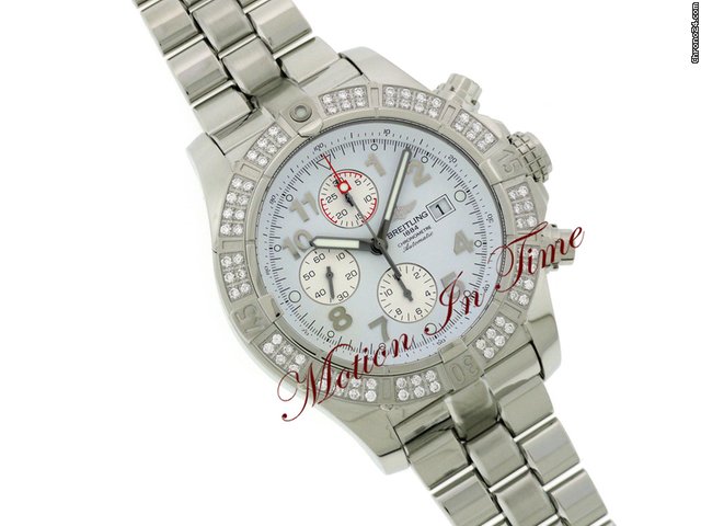replica Breitling SUPER AVENGER STAINLESS STEEL DIAMOND 48mm NEW WATCHES 1 
