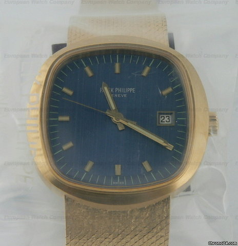 Patek Philippe 3587 YG Jumbo Beta 21 Quartz Blue Dial WATCHES 2