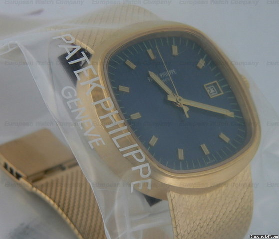replica Patek Philippe 3587 YG Jumbo Beta 21 Quartz Blue Dial WATCHES 1