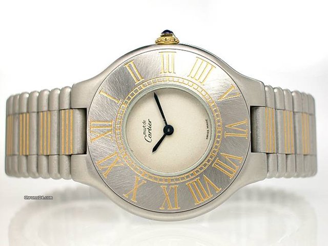 Cartier "must de Cartier 21" EDELSTAHL/vergoldet WATCHES 2