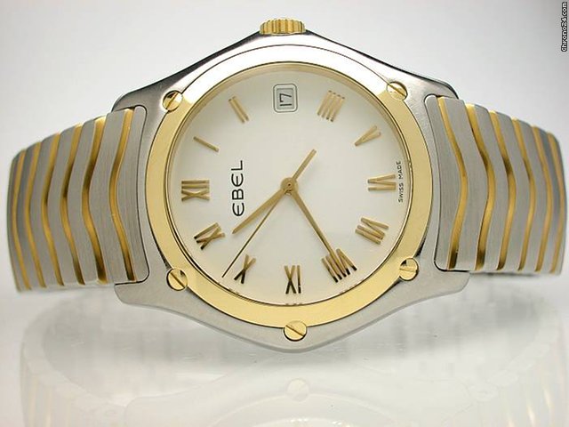 Ebel "CLASSIC GENT XL" Edelstahl/GELBGOLD WATCHES 2