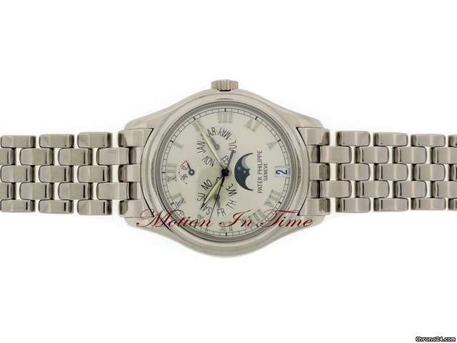 Patek Philippe 5036/1G ANNUAL CALENDAR MOONPHASE POWER RESERVE WHITE GOLD WATCHES 2