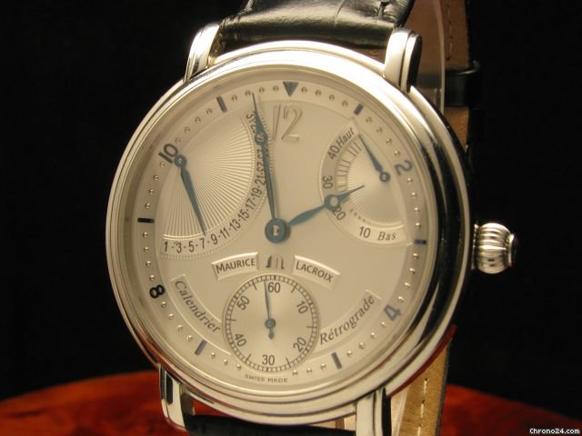 replica Maurice Lacroix Masterpiece Calendrier Retrograde Edelstahl Herrenuhr WATCHES 1