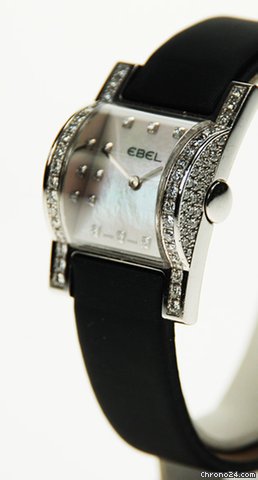 Ebel 18K WHITE GOLD, QUARTZ, DIAMOND WATCH E3157H28-301 WATCHES 2