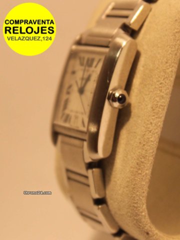 Cartier TANK FRANCES automatico CABALLERO WATCHES 2