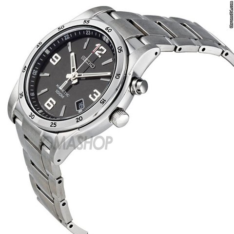 Seiko Brown Dial Stainless Steel Kinetic Mens Watch SKA501 WATCHES 2