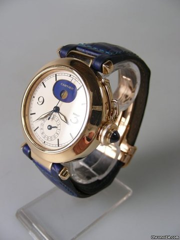 Cartier Pasha QantiEme Phases de lune/Calendar Moonphases or jaune 38mm boucle deploiante WATCHES 2
