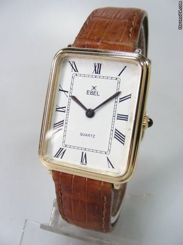 Ebel rectangulaire en or jaune WATCHES 2
