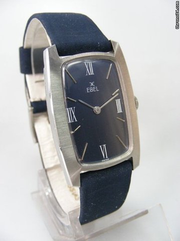 replica Ebel Rectangulaire vintage cadran bleu jeans WATCHES 1