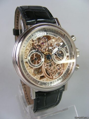 replica Breguet Ref: 3237 squelette chronographe en or/blanc WATCHES 1 