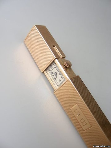 replica Cartier Lipstickwatch-en or massif-montre mecanique se trouvant dans un rouge ¨¤ lEvre-ultra rare-etui original-vers 1930. WATCHES 1