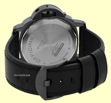 replica Panerai Limited Edition Gent's Stainless Steel Black PVD 44mm PAM 28 Luminor Marina Power Reserve WATCHES 1 