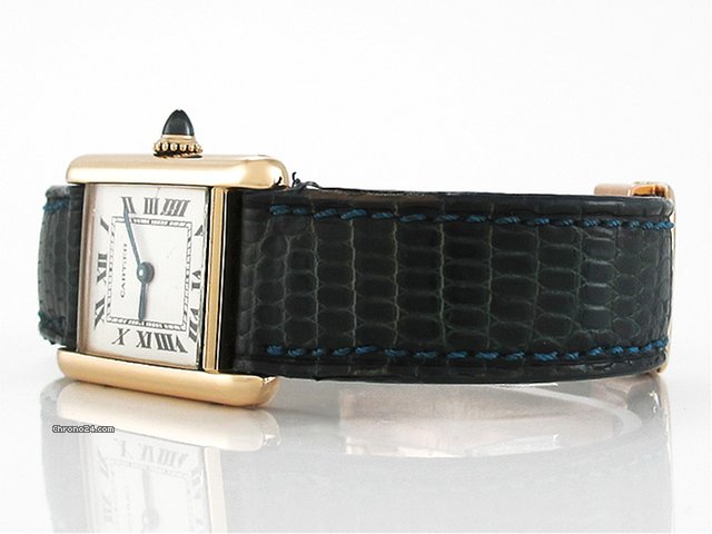 replica Cartier Damen Cartier "TANK BOUTIQUE PARIS" 750/- Gelbgold Handauf WATCHES 1