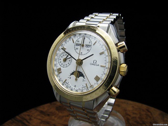 Omega Gold / Stahl Automatic Chronograph Vollkalender WATCHES 2