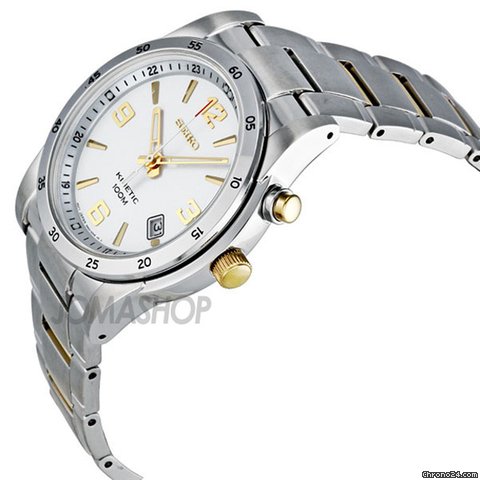 Seiko Kinetic Two-tone Stainless Steel Mens Watch SKA503 WATCHES 2