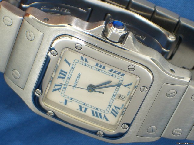 Cartier Santos Acciaio Movimento Al Quarzo WATCHES 2